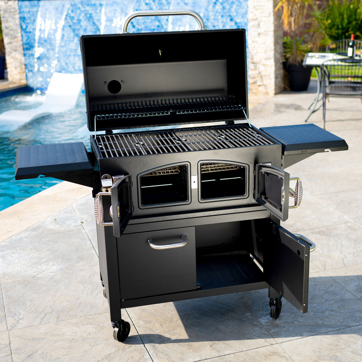 Duro 32" (81cm) Charcoal Barbecue Grill Wagon