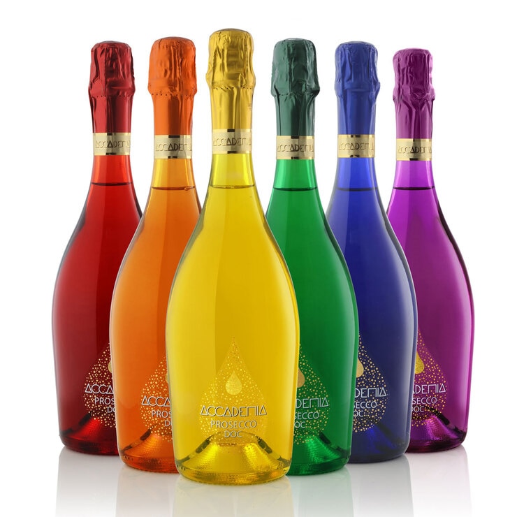 Accademia Prosecco Rainbow Edition, 6 x 75cl Costco UK