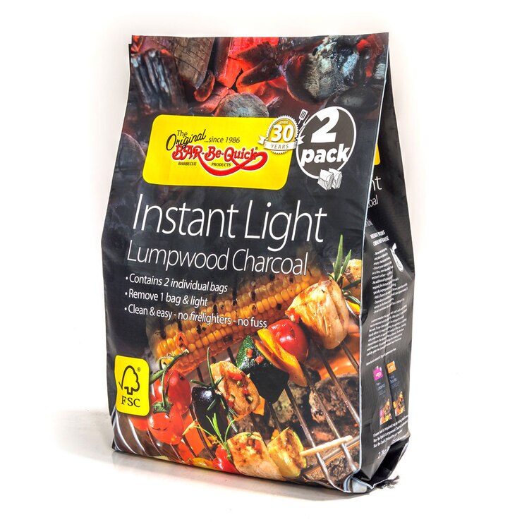 BarBeQuick Instant Light Charcoal, 2 Packs Costco UK