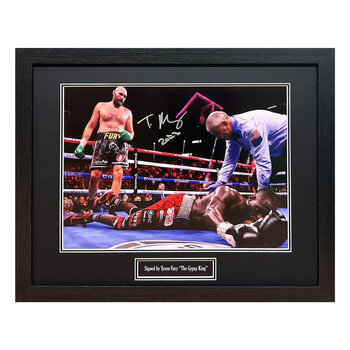 Tyson Fury Signed Framed Boxing Photograph 