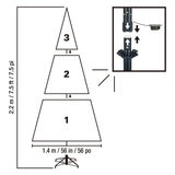 7.5ft (2.3m) Pre-Lit Aspen Artificial Christmas Tree With 1,850 Colour-Changing Radiant Micro Twinkle LED Lights