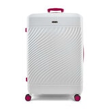 ROCK Love Island Large Suitcase White/Pink
