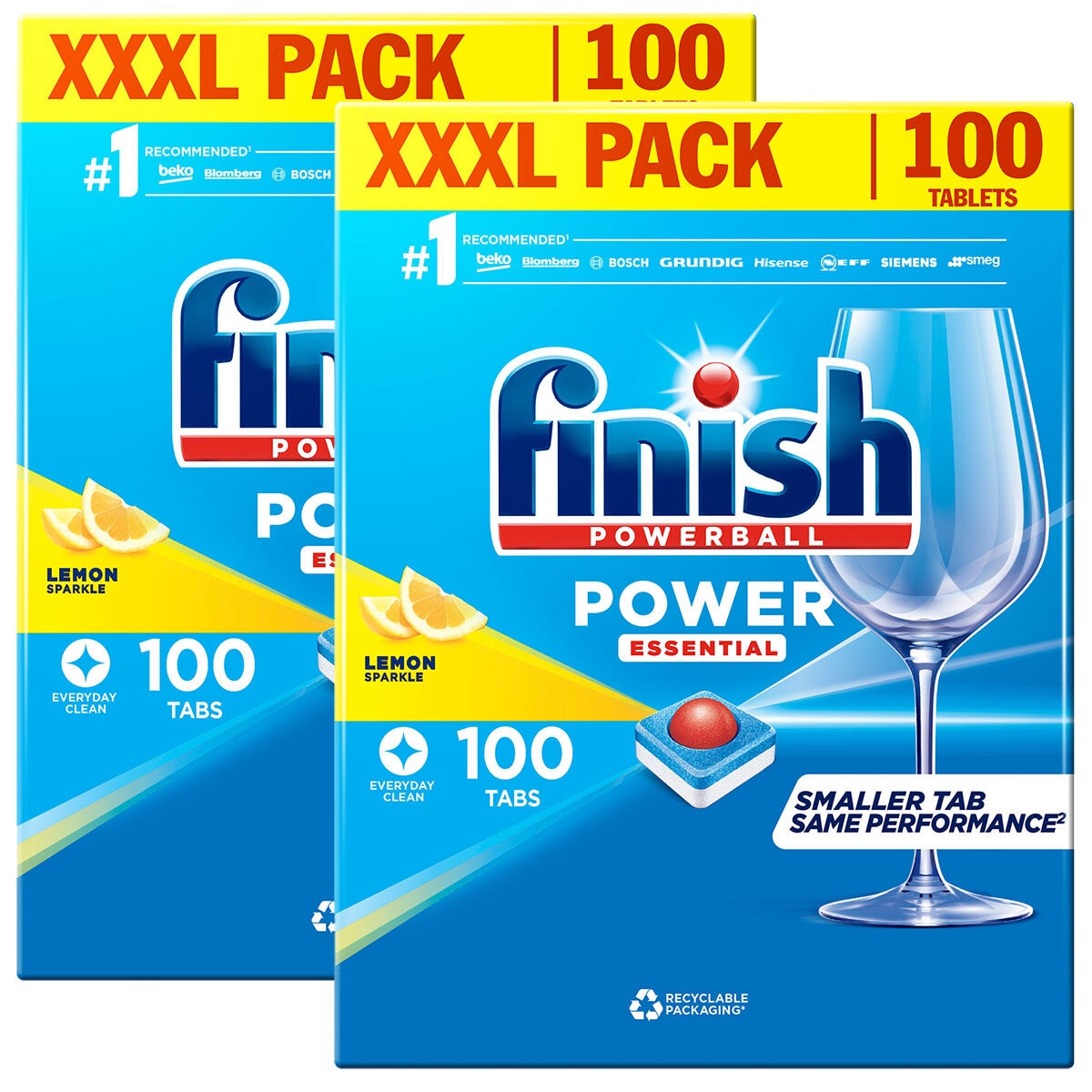 Finish Powerball All In One Dishwasher Tablets, 2 x 100 Pack