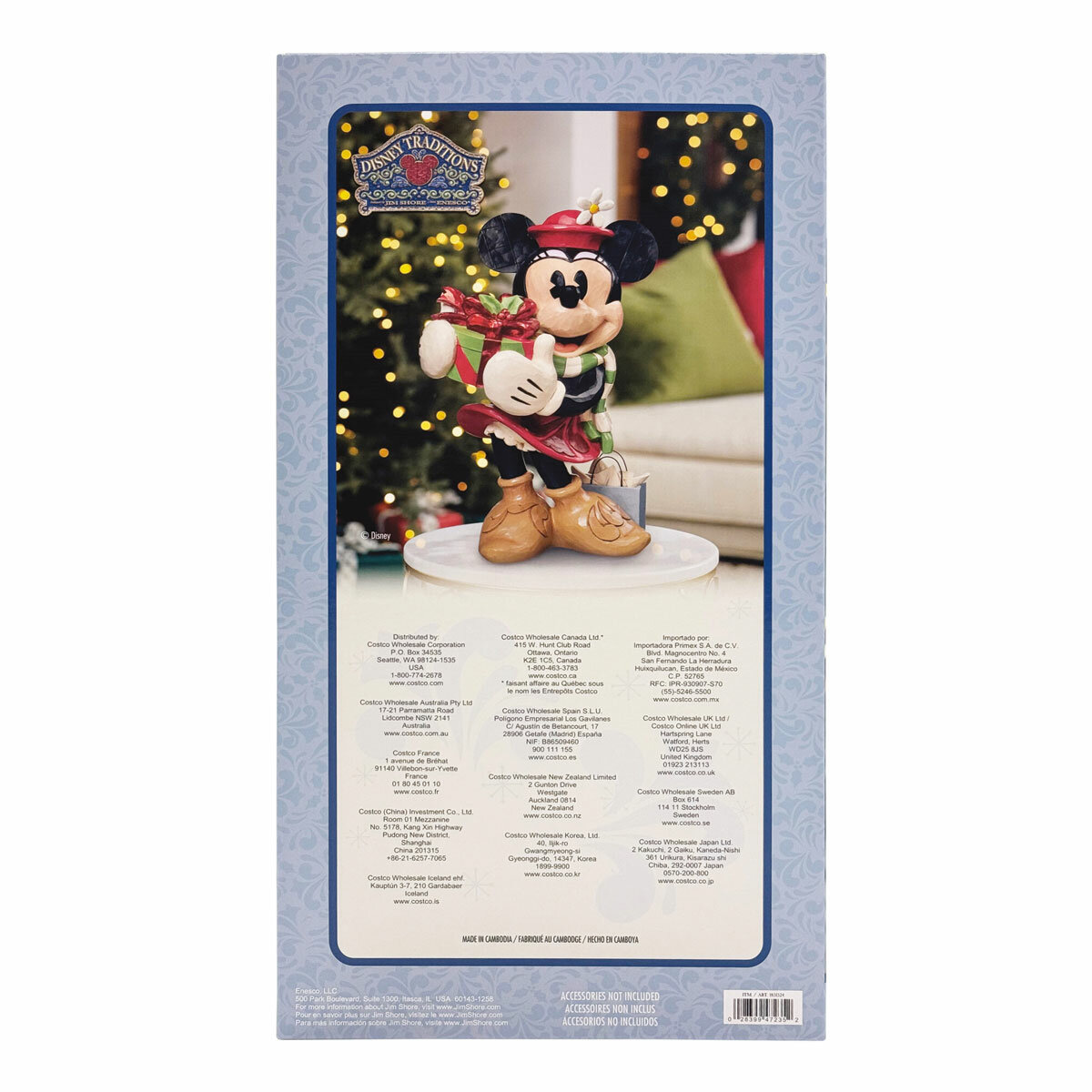 Holiday Minnie with Presents Statue Box