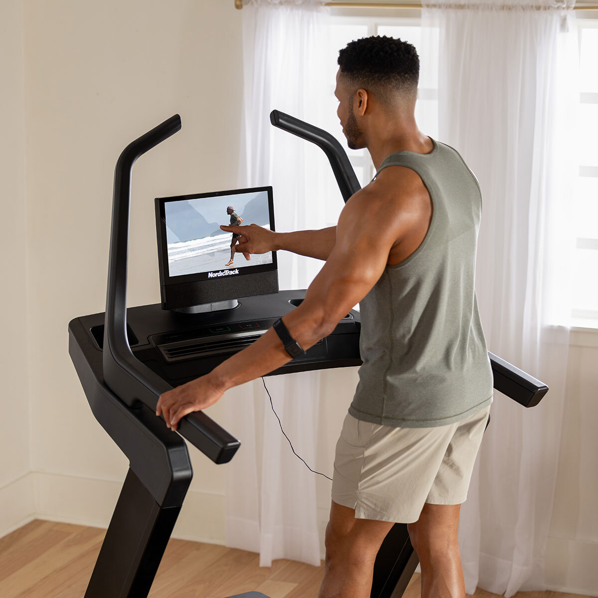 Installed Nordic Track X16 Incline Trainer Treadmill