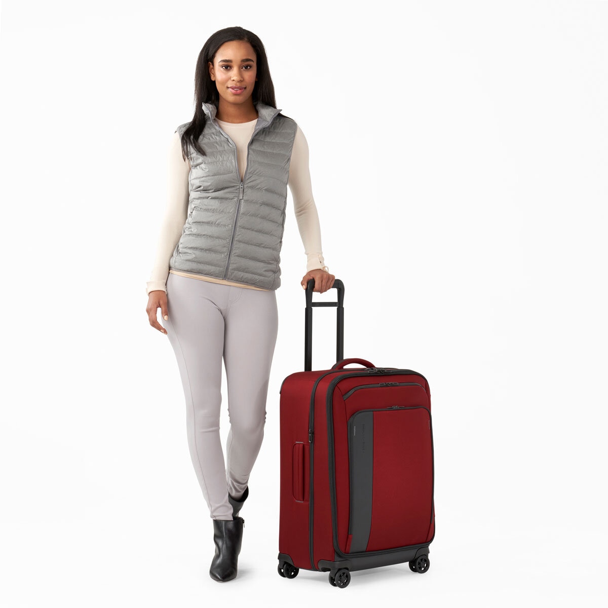Briggs & Riley ZDX Medium Large Expandable Spinner In Brick