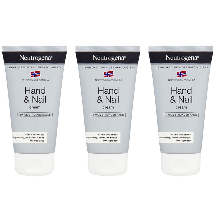 Neutrogena Norwegian Formula Hand & Nail Cream, 3 x 75ml Neutrogena Norwegian Formula Hand & Nail Cream, 3 x 75ml