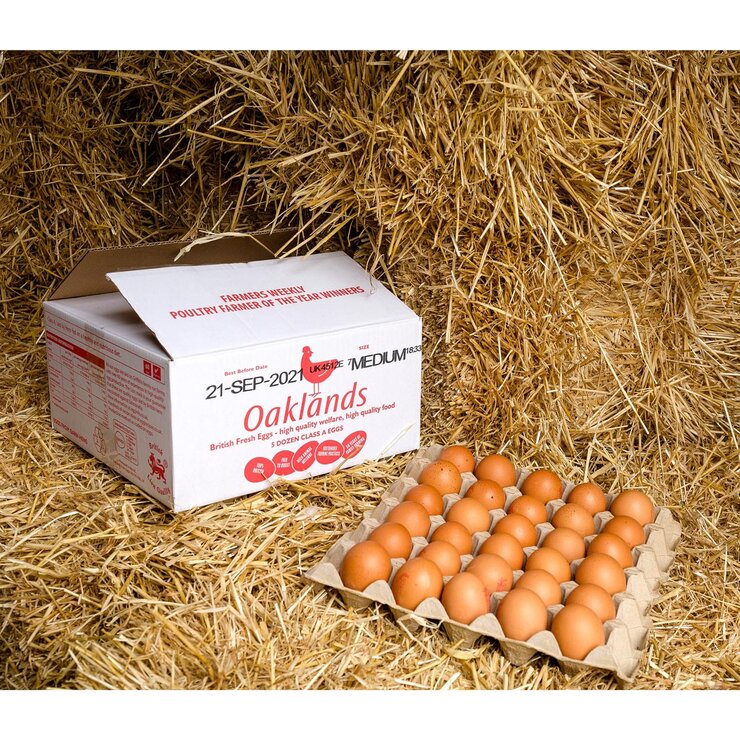Egg box with image of a tray of eggs