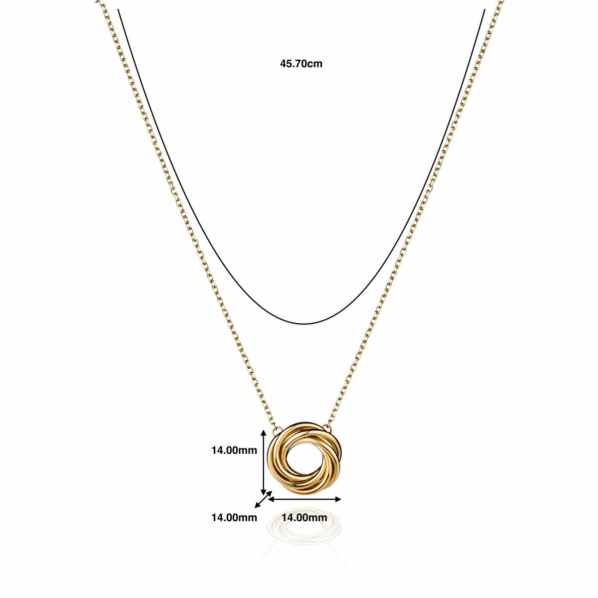14ct Yellow Gold Love Knot Pendant 14ct Yellow Gold Love Knot Pendant