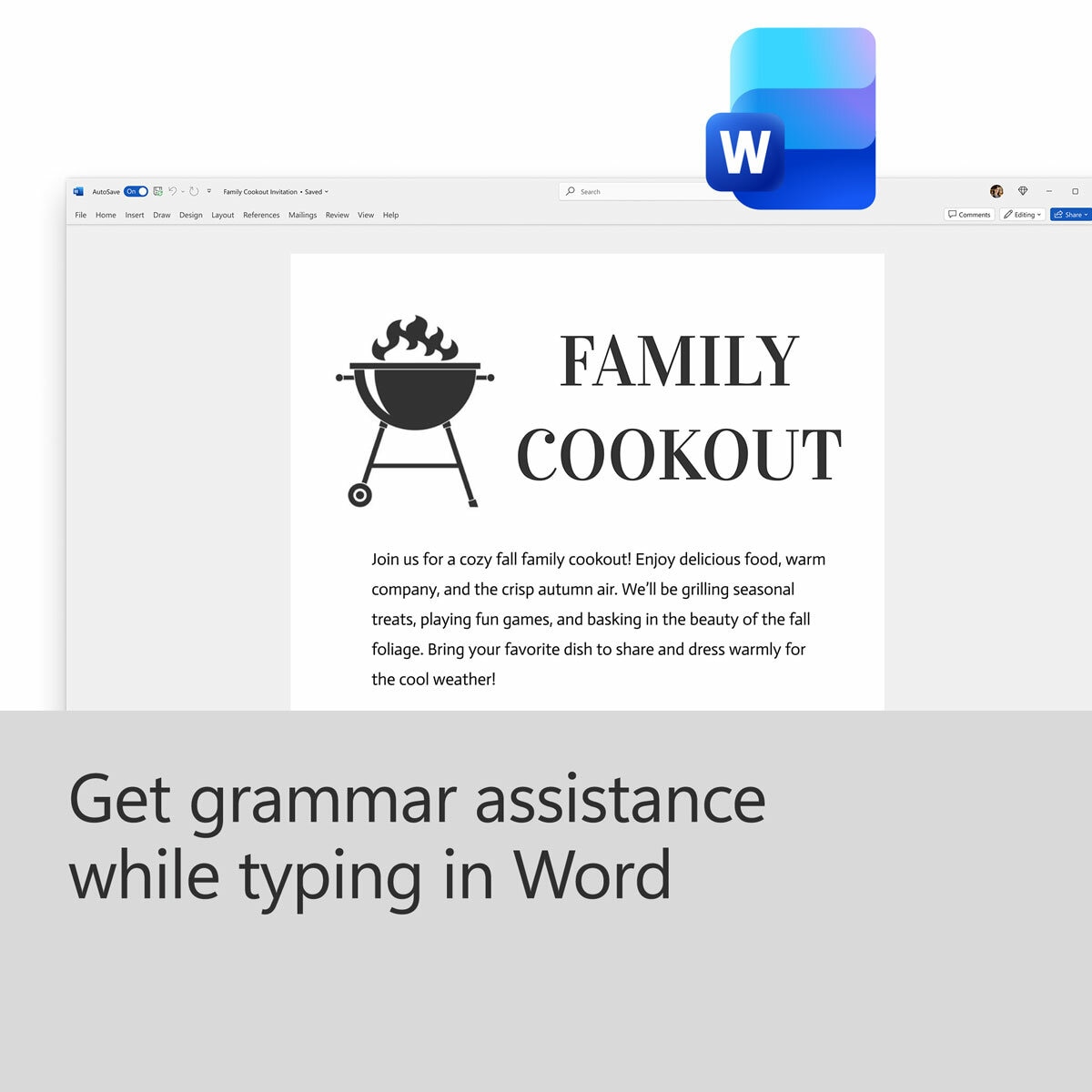 Get grammar assistance while typing in Word
