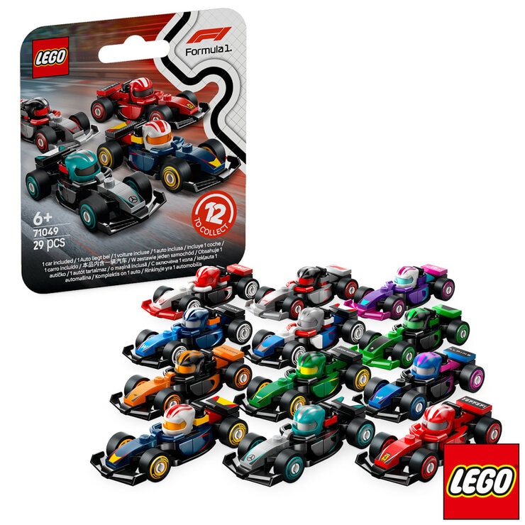 LEGO F1® Collectible Race Cars Assorted 36 Pack - Model 71049 (6+ Years)