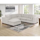 Thomasville Lowell Grey Fabric 6 Piece Modular Sofa