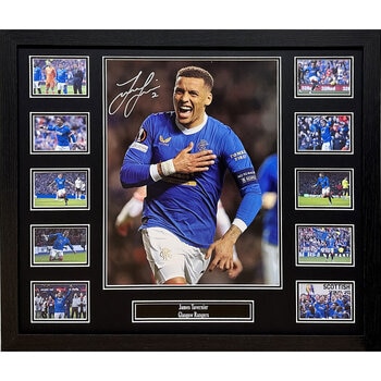 James Tavanier Signed Framed Rangers Photograph