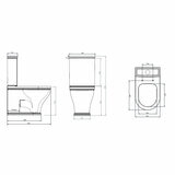 Tavistock Ashby Closed Back Toilet With Cistern And Seat