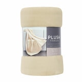 Coco Plush Throw in Sand, 152 x 177 cm Coco Plush Throw in Sand, 152 x 177 cm