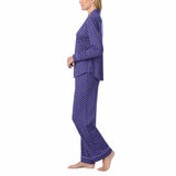 Room Service Ladies Notch Collar PJ Set in Geo Bee