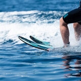 Lifestyle image of the waterskis close-up Lifestyle image of the waterskis close-up