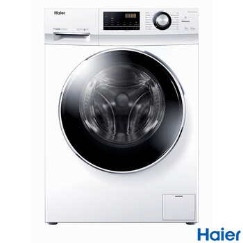 Haier HWD100-BP14636N, 10/6kg, 1400rpm, Washer Dryer, E Rated in White
