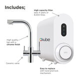 eKUBE Reverse Osmosis (RO) Drinking Water System & 3-Way Gemini Tap