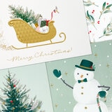Hallmark Hand Crafted Christmas Card Assortment: Let It Snow - 40 Pack