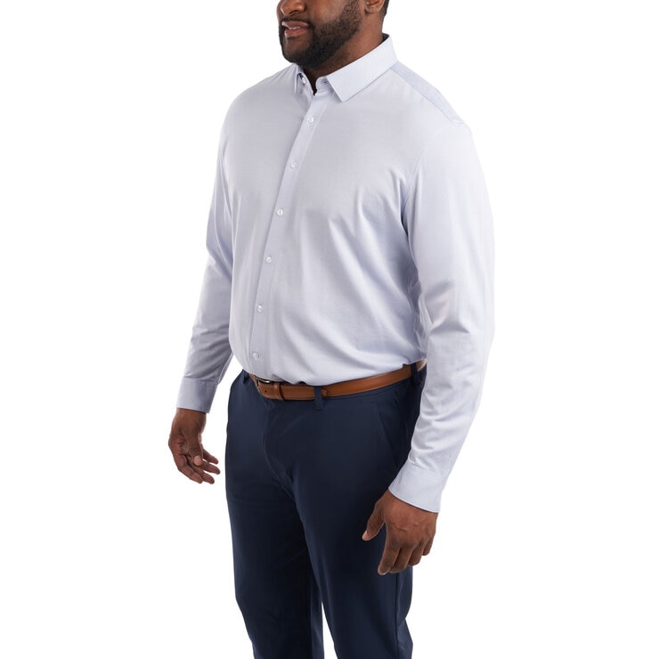 Kirkland Signature Men's Knit Dress Shirt