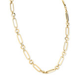 14ct Yellow Gold Paperclip Necklace