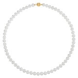 6.5-7mm Cultured Freshwater White Pearl Strand Necklace, 14ct Yellow Gold