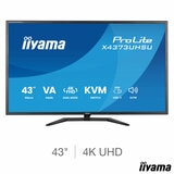 iiyama Prolite 43 Inch 60Hz 4K Ultra HD VA Monitor, X4373UHSU-B2