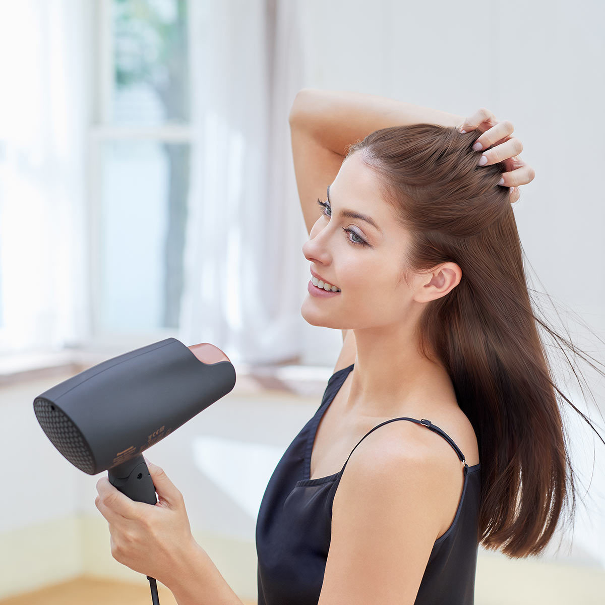 lifestyle image of hairdryer