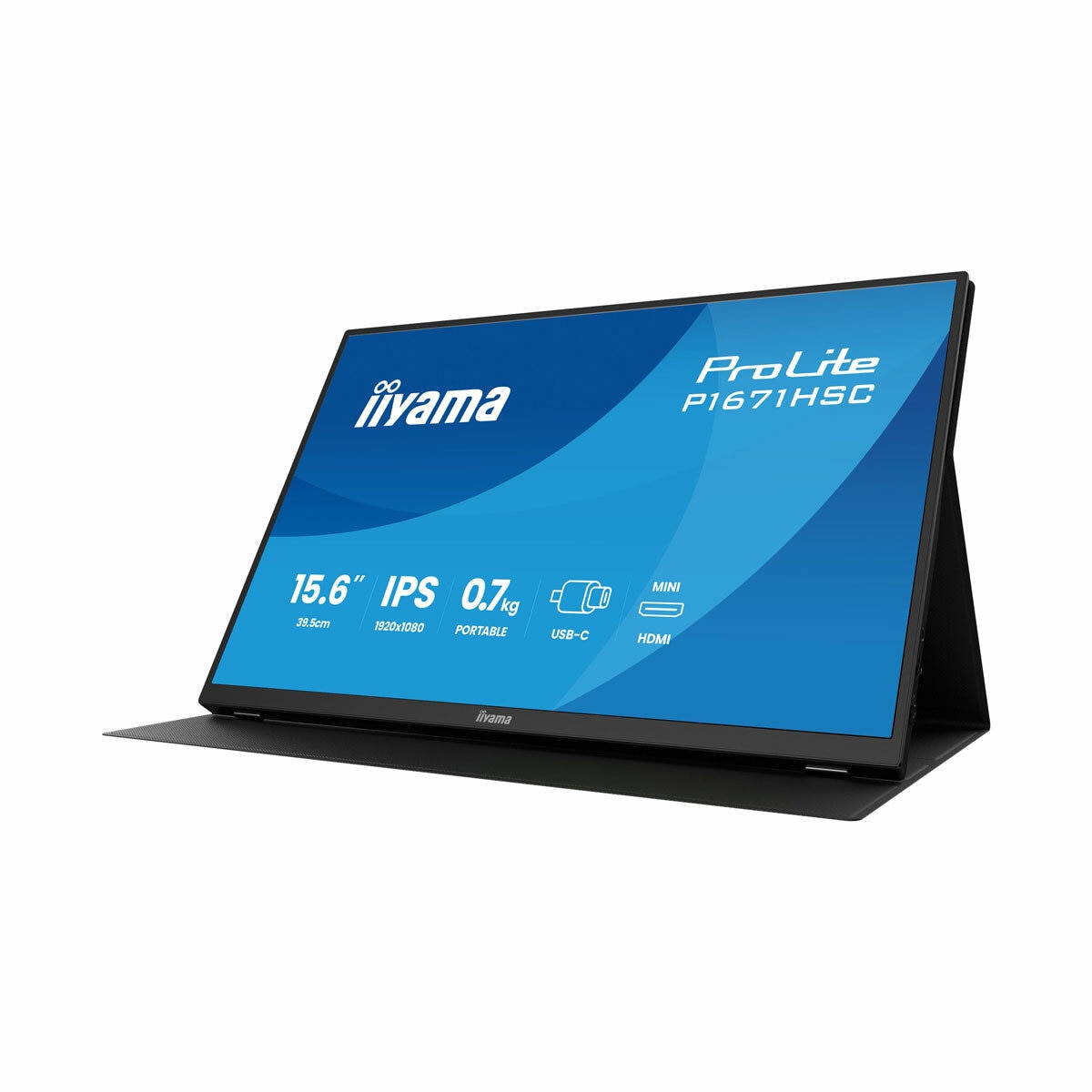 iiyama, 16 Inch, FHD, IPS, Portable Monitor, P1671HSC-B1
