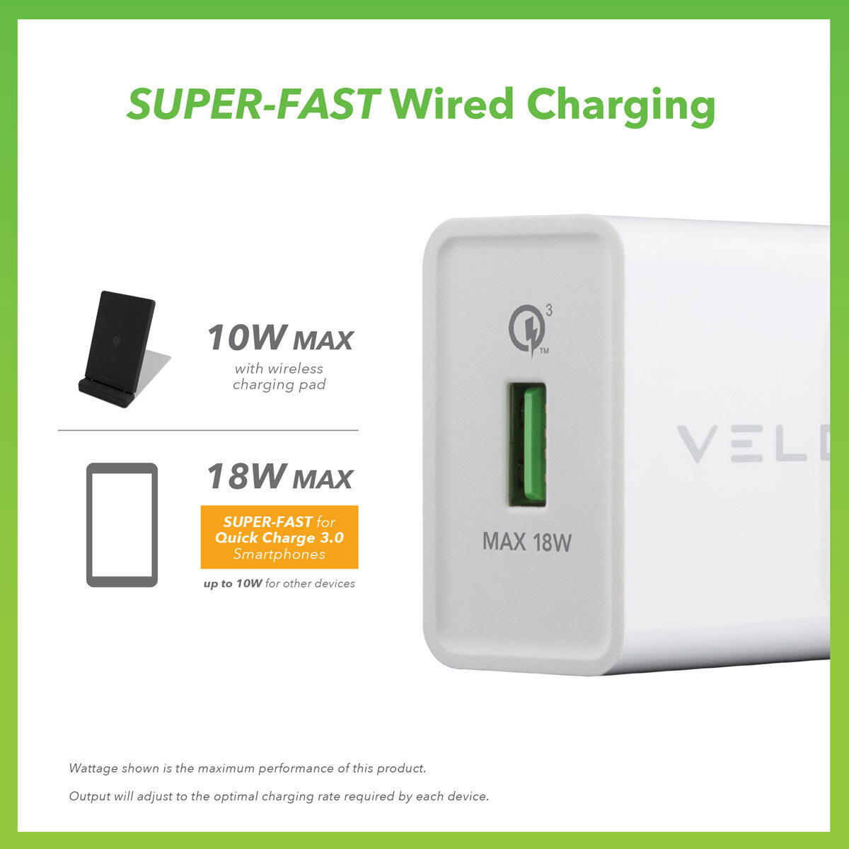 Buy Veld Wireless Charging Stand with Super Fast USB Wall Charger at Costco.co.uk