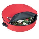 32 Inch (81 cm) Christmas Wreath Storage Bag With ID Holder