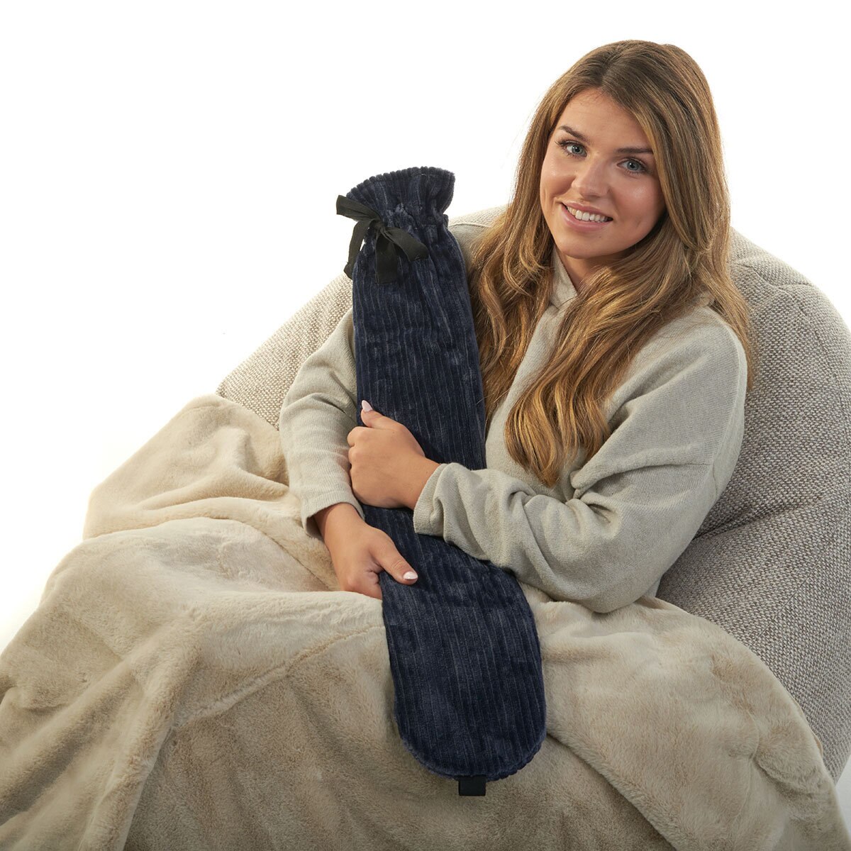 So Long 72cm Hot Water Bottle, 2L in Navy