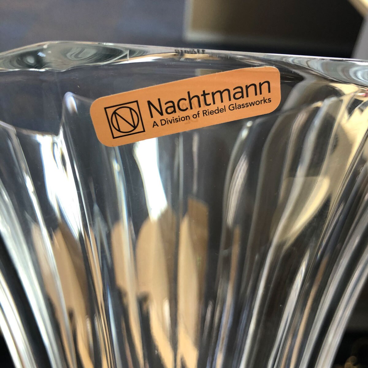 Nachtmann Saphir 30cm Lead Free Crystal Glass Vase Costco UK