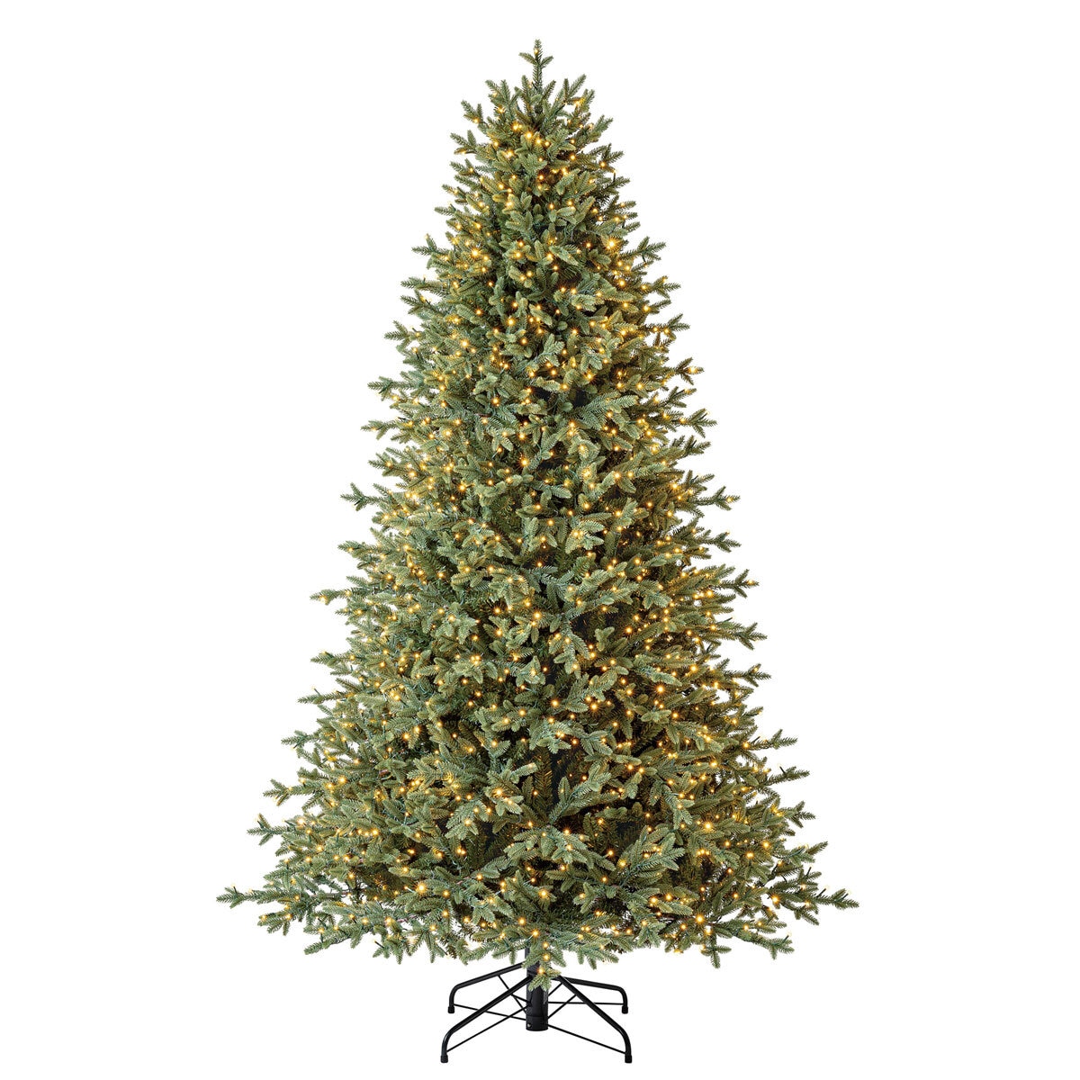 7.5ft (2.3m) Pre-Lit Aspen Artificial Christmas Tree With 1,850 Colour-Changing Radiant Micro Twinkle LED Lights