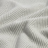 Osprey London Grey Herringbone Fringed Throw, 140 x 190 cm