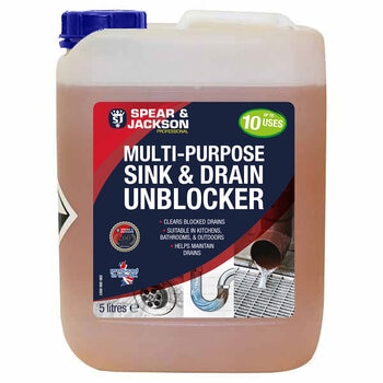 Spear & Jackson Multi-Purpose Sink & Drain Unblocker, 5L