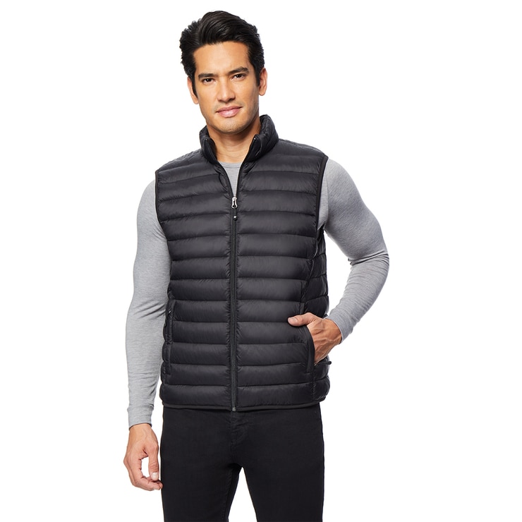32 Degrees Men's Packable Vest in Black, Large Costco UK