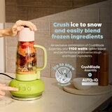 Lifestyle image of Ninja BlendBoss Tumbler blender blending frozen ingredients Lifestyle image of Ninja BlendBoss Tumbler blender blending frozen ingredients