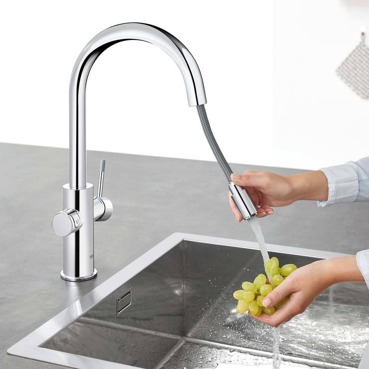 GROHE Blue Home CSpout Filter Tap, Cool & Sparkling Water Kit in