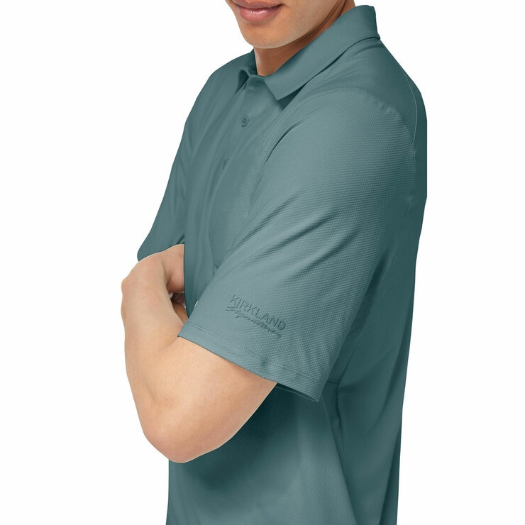 Kirkland Signature Men's Performance Polo in Green