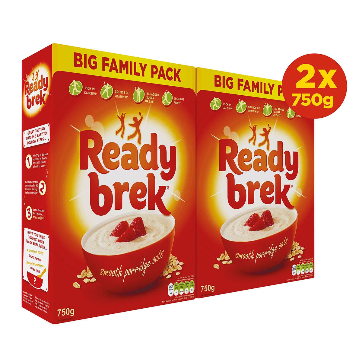 Ready Brek Smooth Porridge Oats 2 X 750g Costco Uk