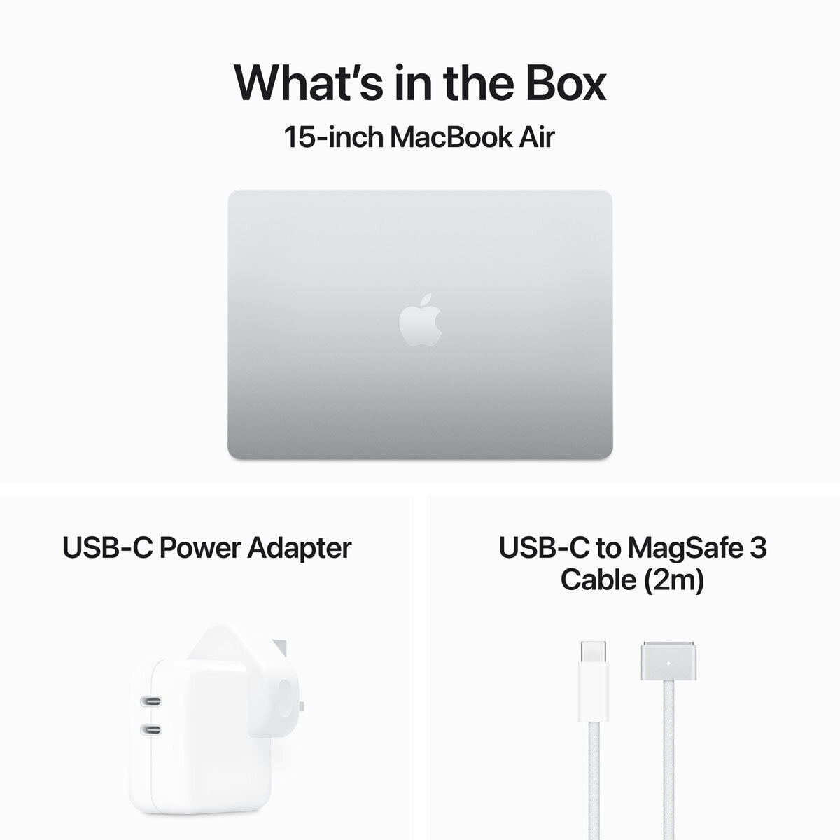 Apple MacBook Air 2024, Apple M3 Chip, 24GB RAM, 512GB SSD, 15 Inch in Silver, MC9H4B/A at costco.co.uk