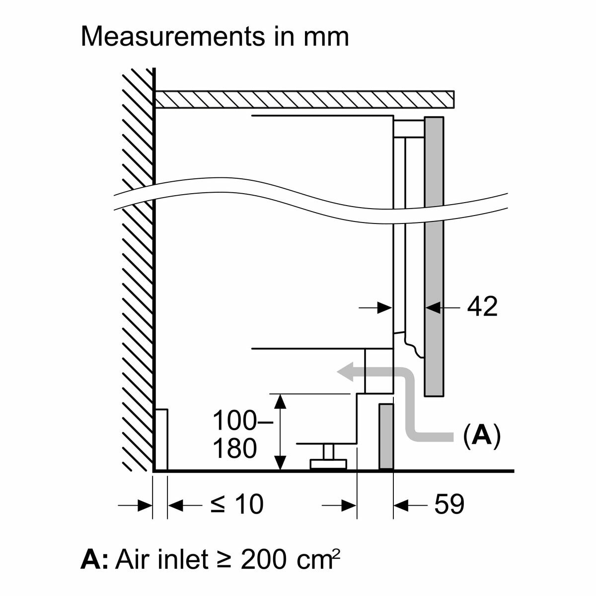 Bosch Series 4, GUN21VFE0G Built Under Freezer, E Rated Bosch Series 4, GUN21VFE0G Built Under Freezer, E Rated