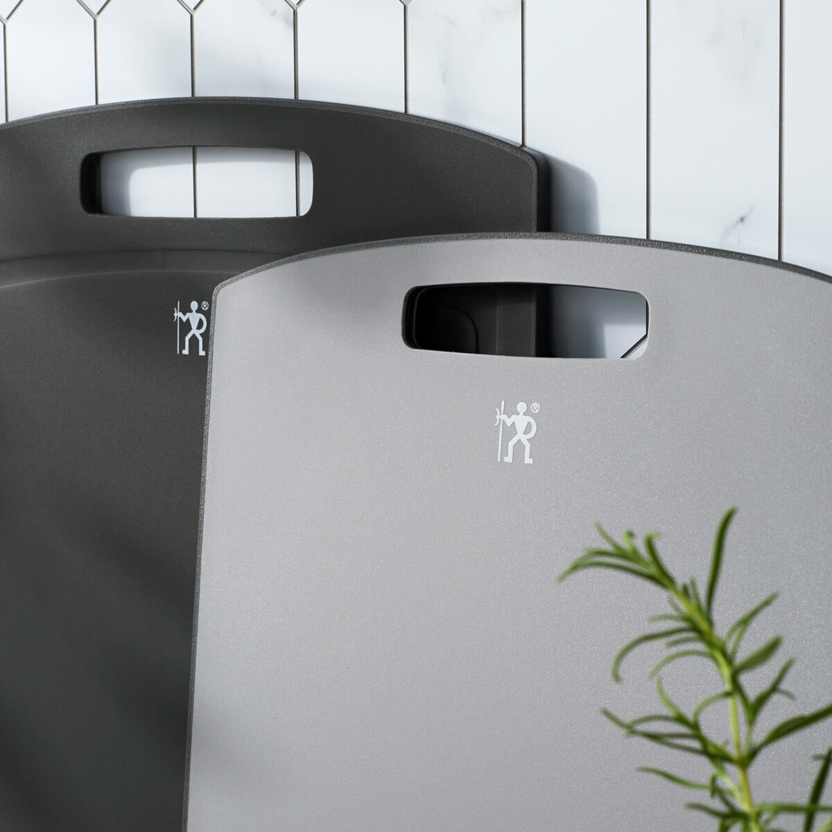 Henckels Cutting Board Set, 3 Piece in Grey