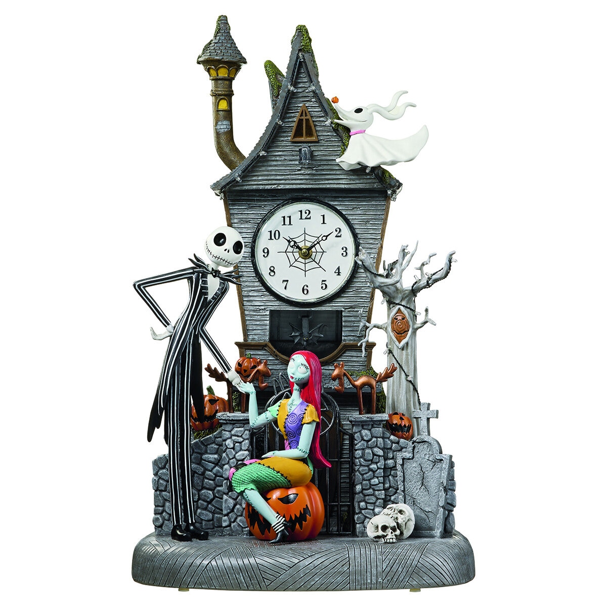 Halloween 21 inch ( 55cm) NBC Animated Clock Tower With Lights And Music