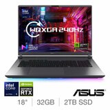 ASUS ROG Strix G18, Intel Core Ultra 9, 32GB RAM, 2TB SSD, NVIDIA GeForce RTX 5080, 18 Inch Gaming Laptop, G815LW-S9005W