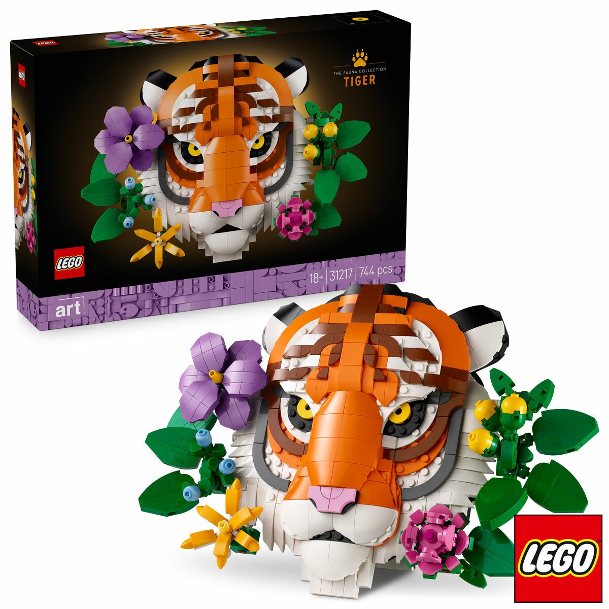 LEGO Art The Fauna Collection - Tiger - Model 31217 (18+ Years)
