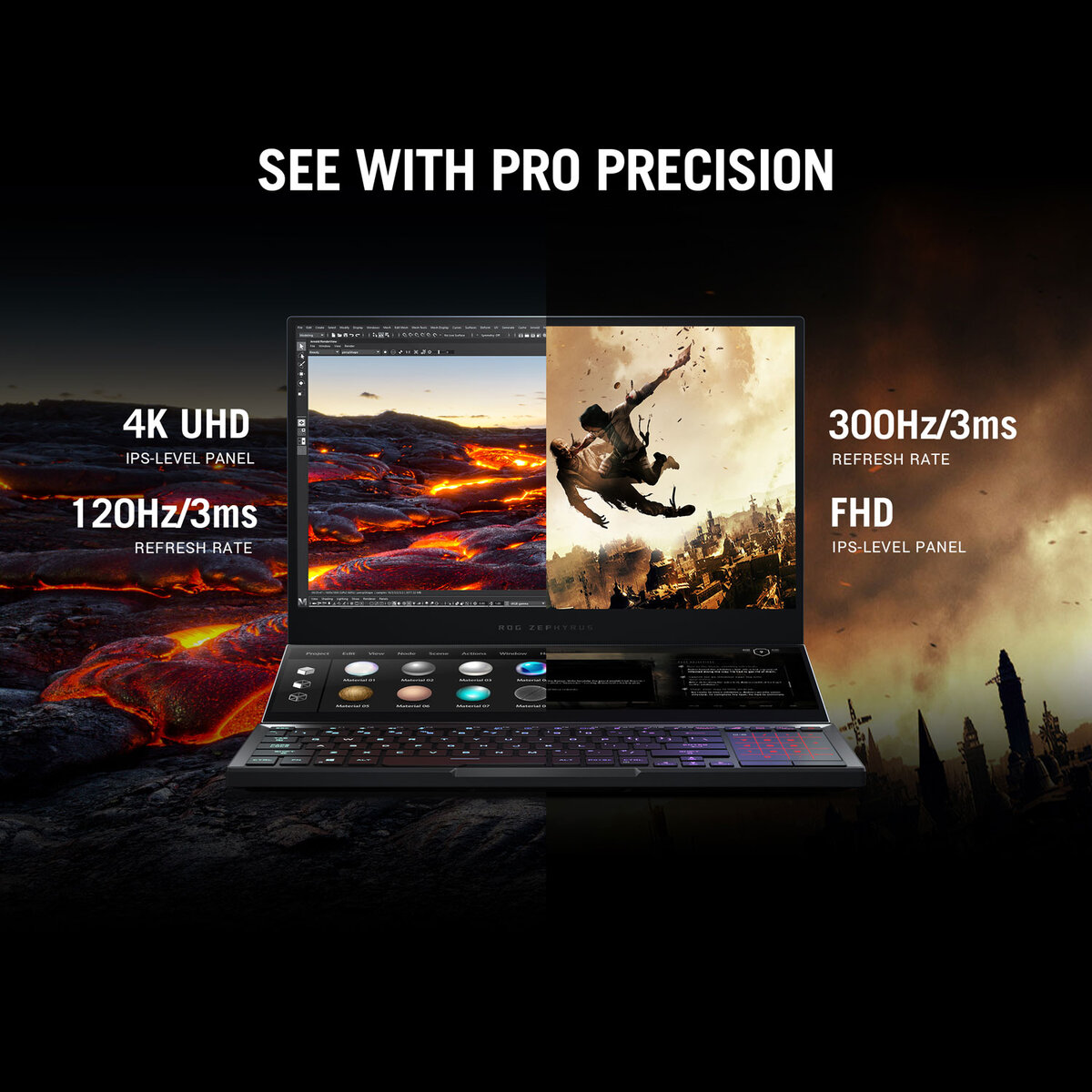 Buy ASUS ROG Zephyrus Duo SE, AMD Ryzen 9, 32GB RAM, 2TB SSD, NVIDIA GeForce RTX 3080, 15.6 Inch Gaming Laptop, GX551QS-HF205T at Costco.co.uk