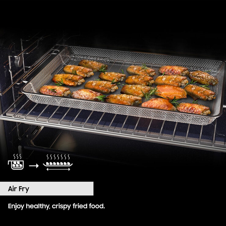 Samsung Series 5 Microwave Combi NQ5B5763DBK/U4 50L Smart Compact Oven, Clean Black